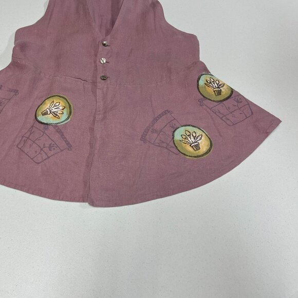 Blue Fish Dusty Rose Vest with 3 Buttons - Picture 5 of 16